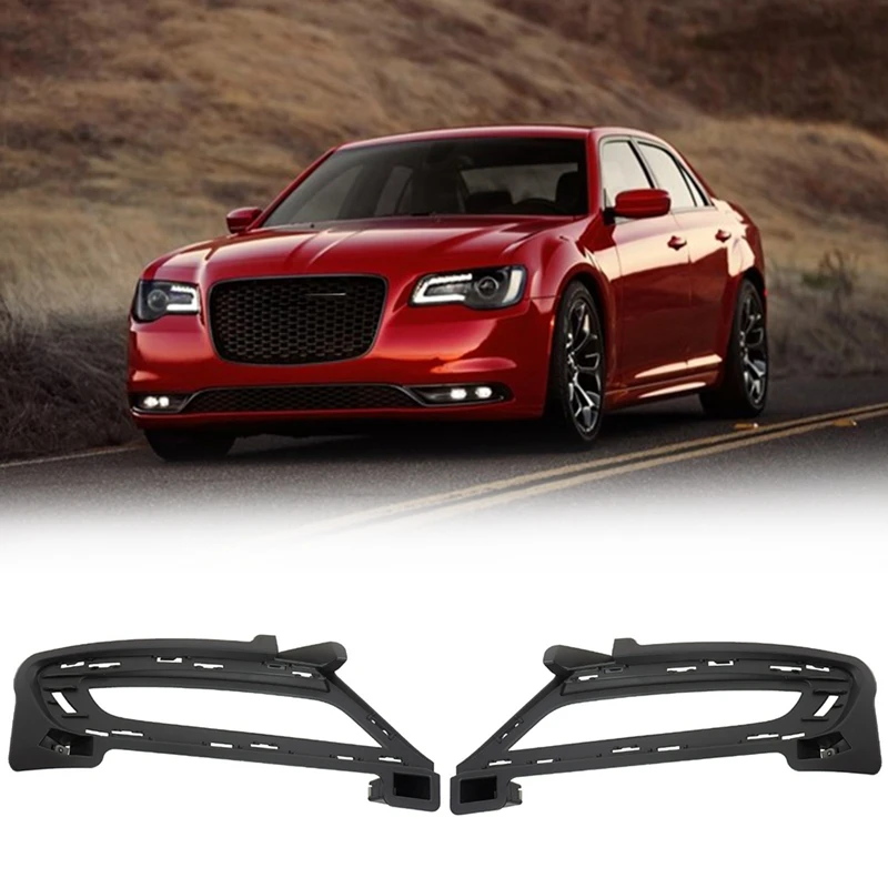 

Car Front Fog Light Lamp Deco Cover Trim for Chrysler 300 2015-2020 68227212AB 68227213AB