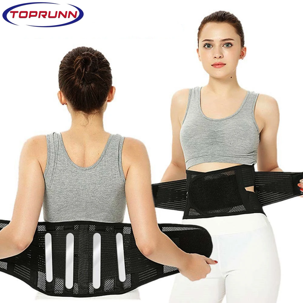 

Lower Back Brace | Lumbar Support | Wrap for Recovery, Workout, Herniated Disc Pain Relief | Exercise Adjustable | Breathable