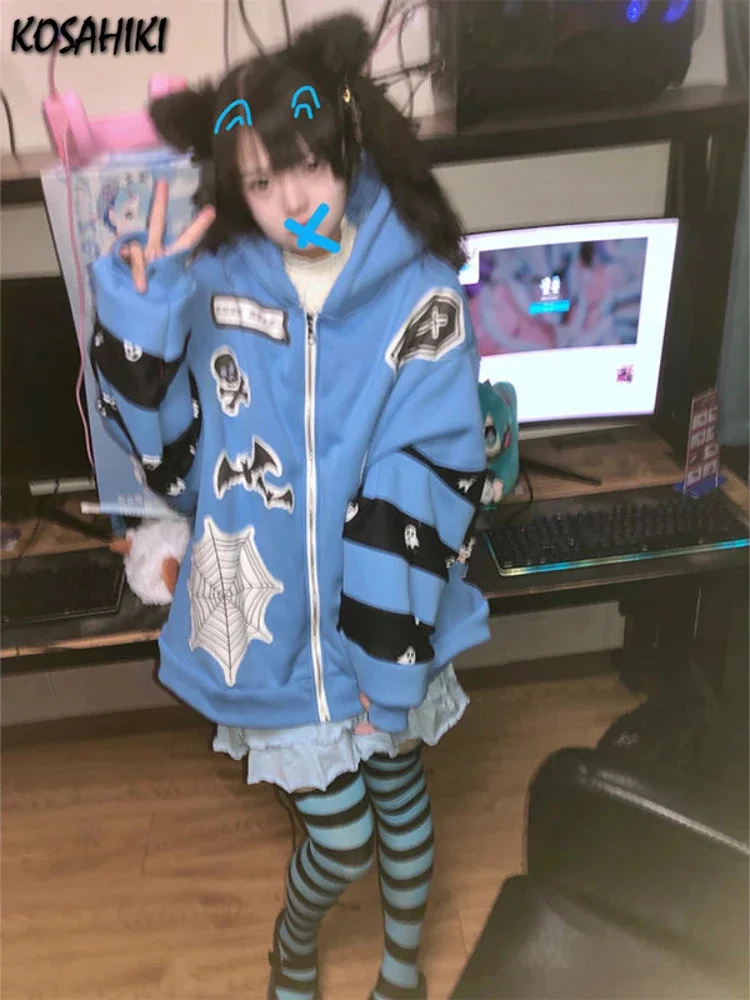 

Женский пуловер с капюшоном, в японском стиле Харадзюку