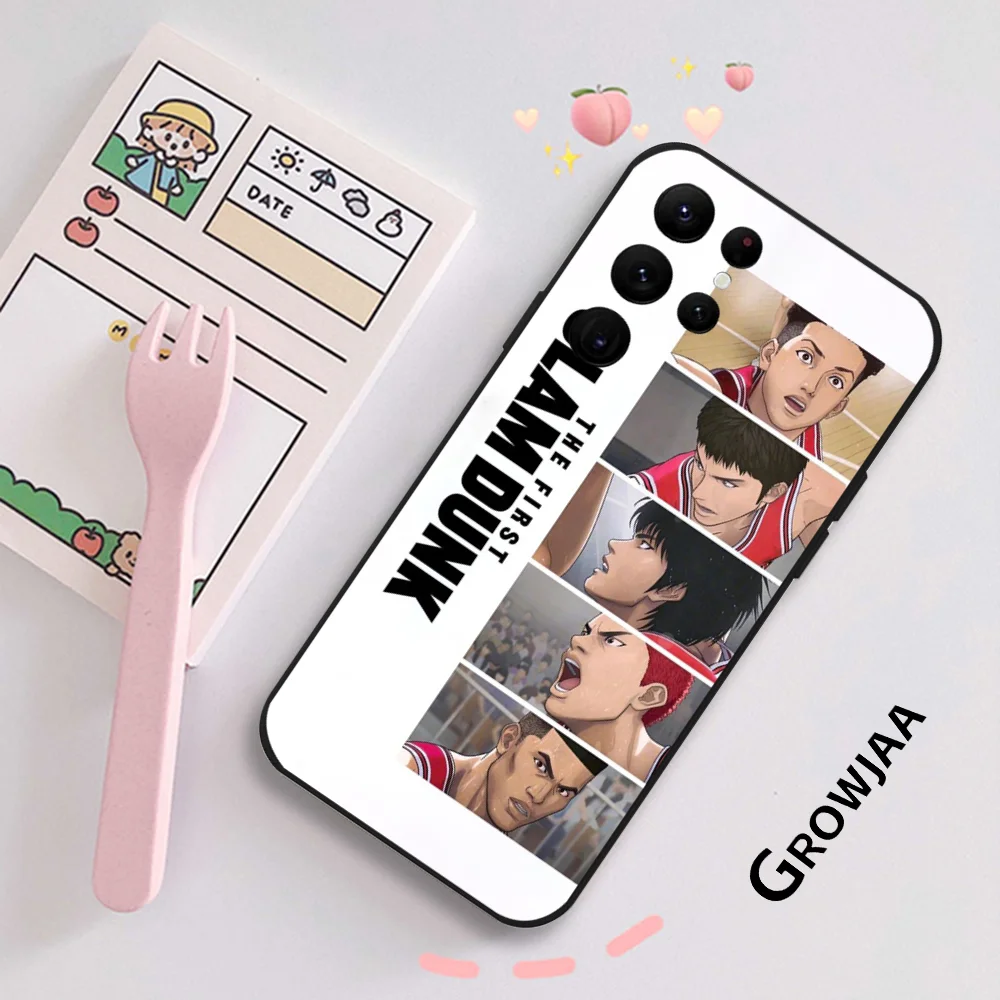 Чехол для телефона S-Slam Dunk Anime Basketball Samsung Galaxy S24 Ultra S22 S23 S21 S20 5G Защитный силиконовый
