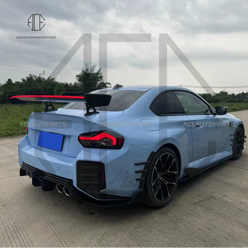 Для BMW M2 M3 M4 G87 G80 G82 G83 2021 + Сухой спойлер из углеродного волокна с задним тормозом