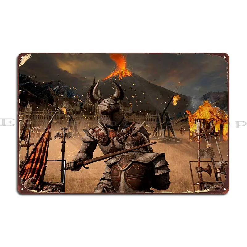 

Металлический постер с надписью «поле боя»