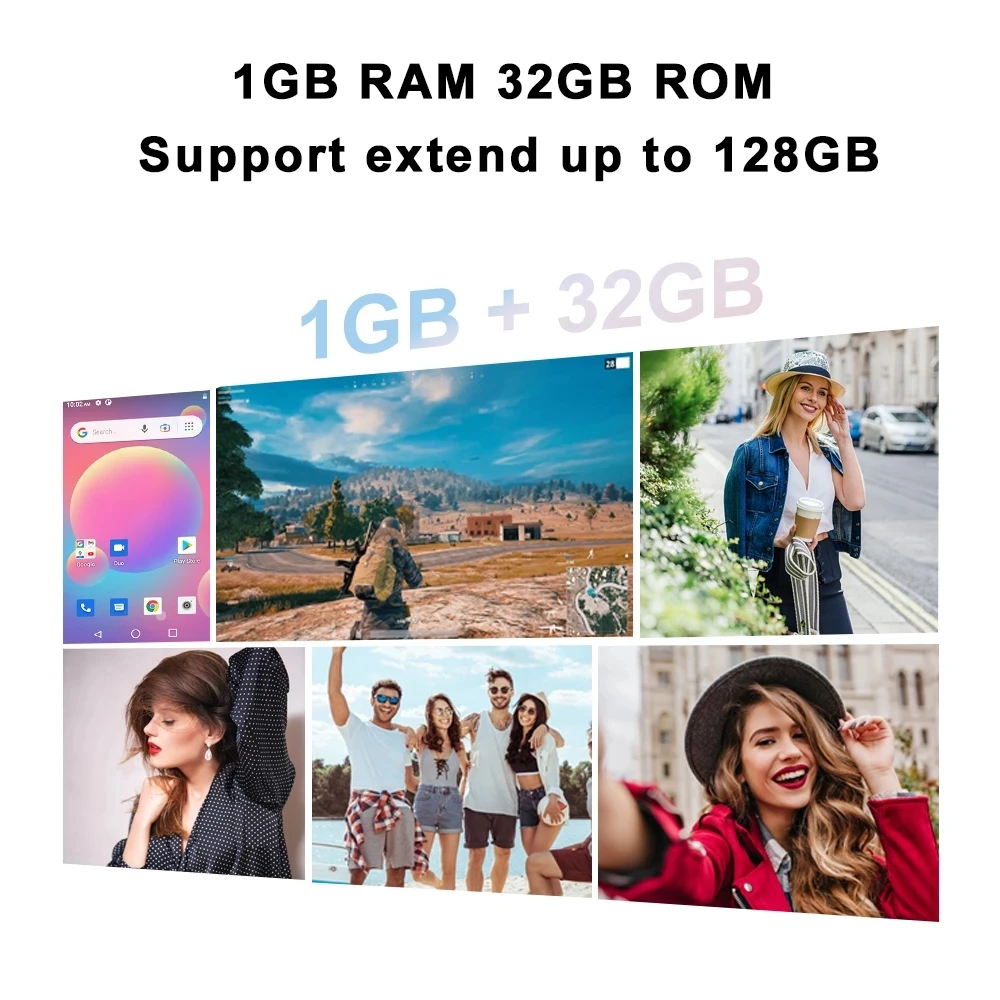 Cubot J10 Android 11 Smartphone 4 Inch Screen Mini Mobile Phone Quad Core 1GB+32GB Dual SIM 3G Phones Face ID 2350mAh 5MP Camera