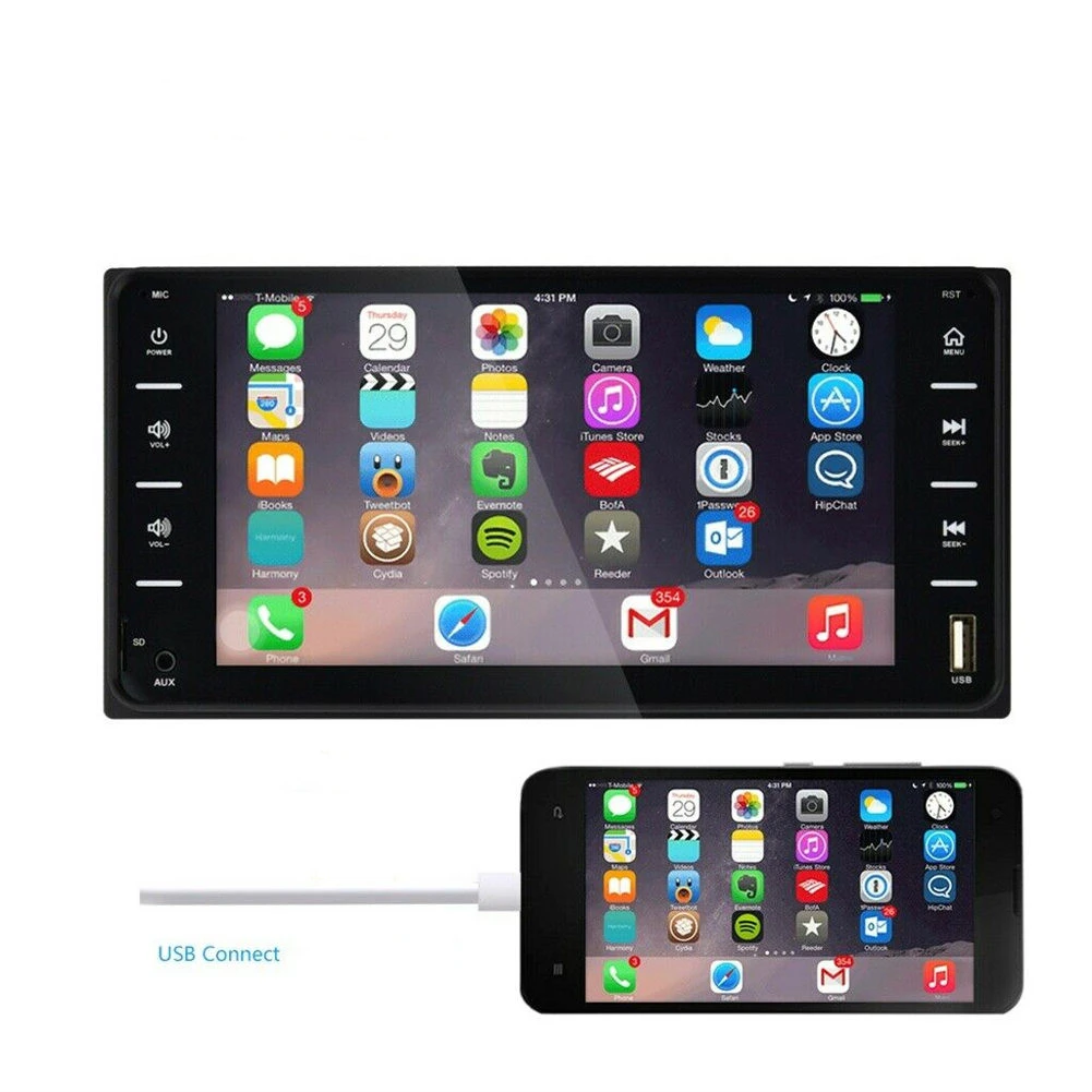 

7inch 12V Car Stereo Radio MP5 Player BT Head Unit 848V 16 For Corolla For Camry For RAV4 Vehicle Electronics