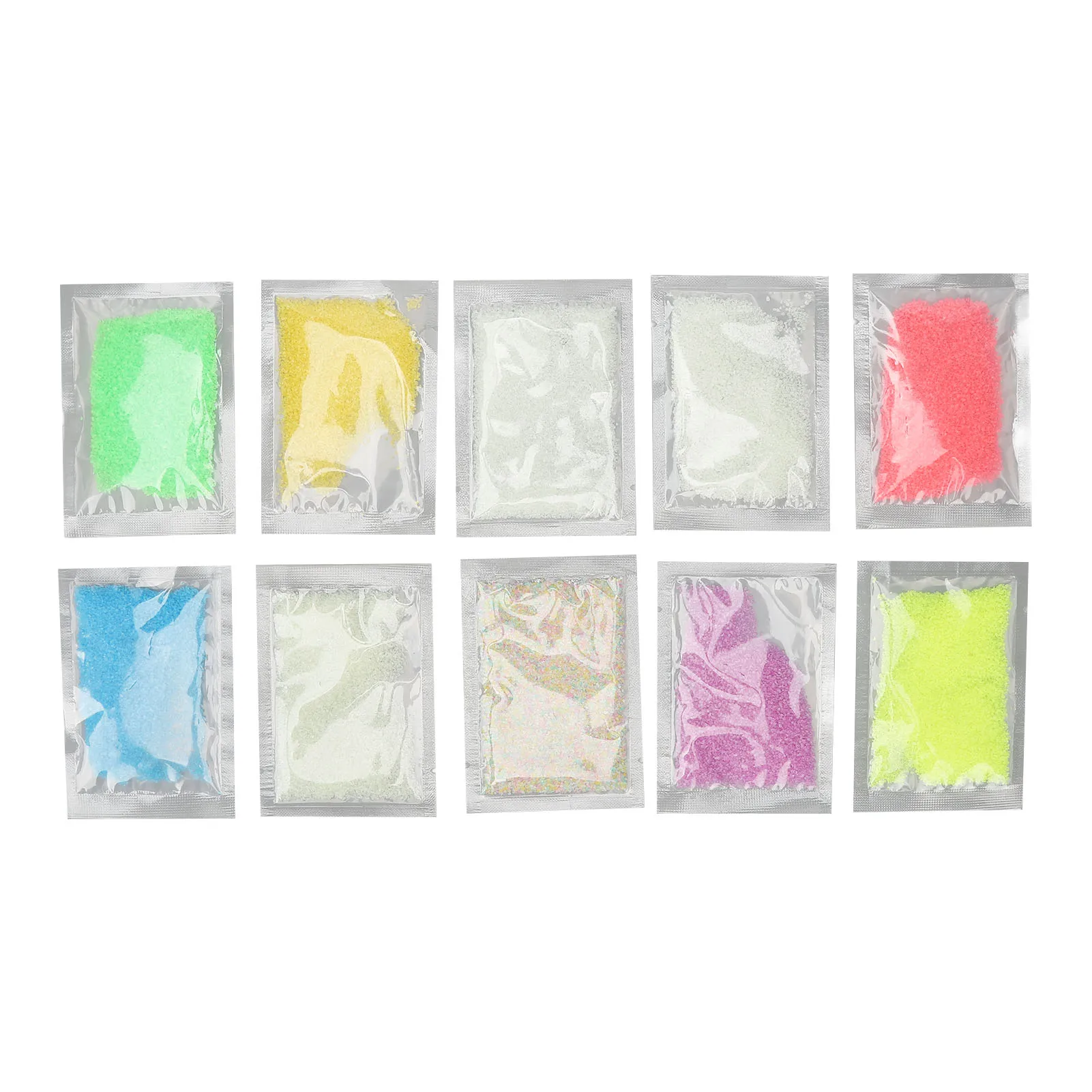 

Sparkling Nail Sand Powder Decor Mixed Color Manicure Art Nail Luminous Sand Powder Safe for Fingernails for Mother