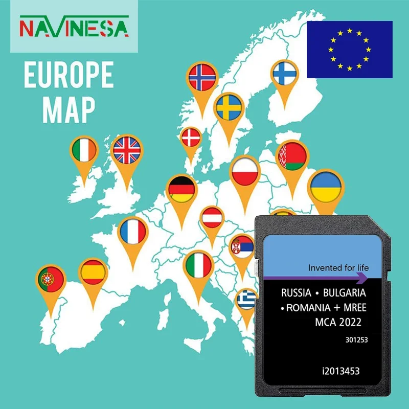 SD-карта для Ford Mondeo Kuga Focus Автомобильная навигация MCA Мультимедиа RU BG RO Карты