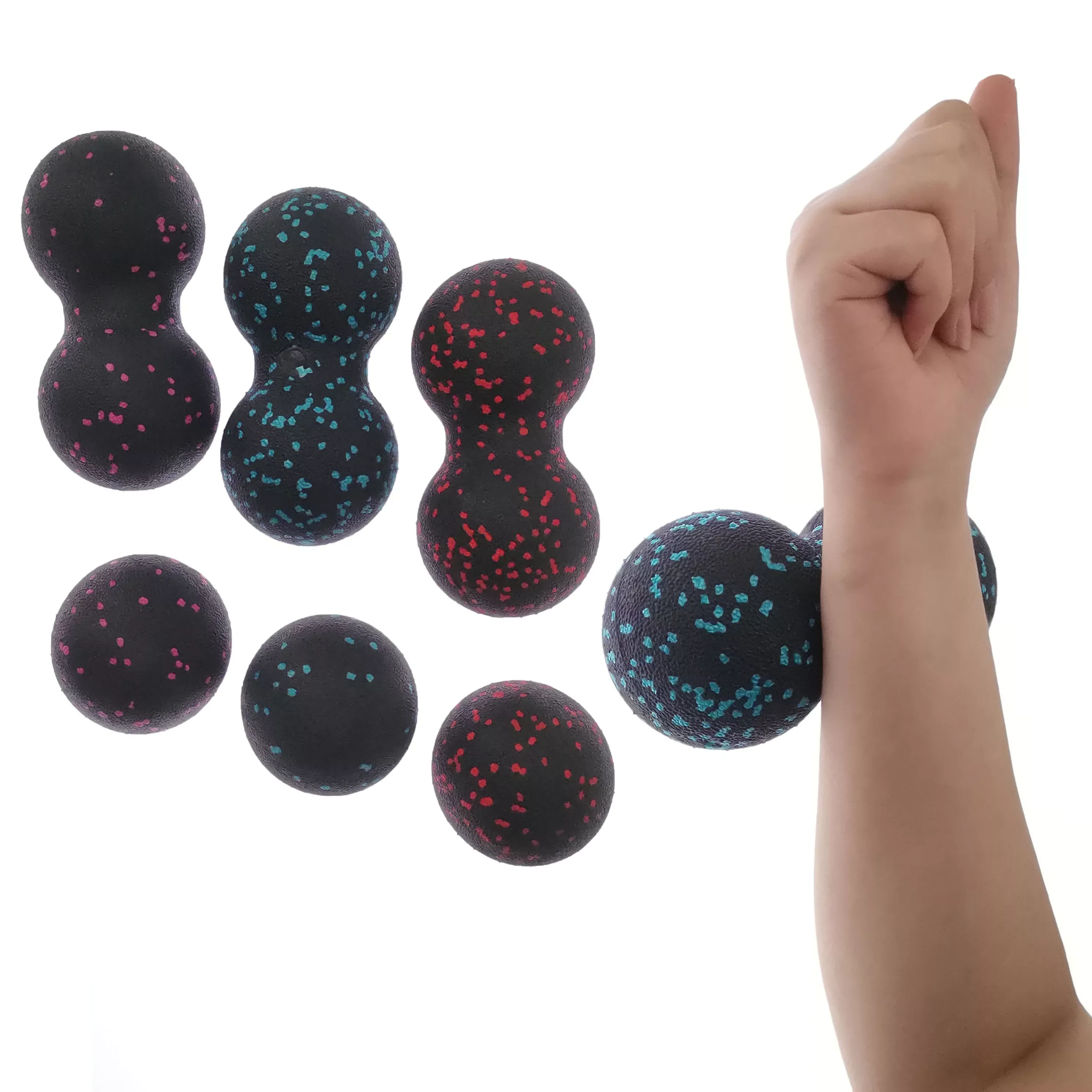 

EPP Lacrosse Myofascia Ball Peanut Massage Ball High Density Lightweight Fitness Body Fascia Exercise Relieve Pain Yoga Ball