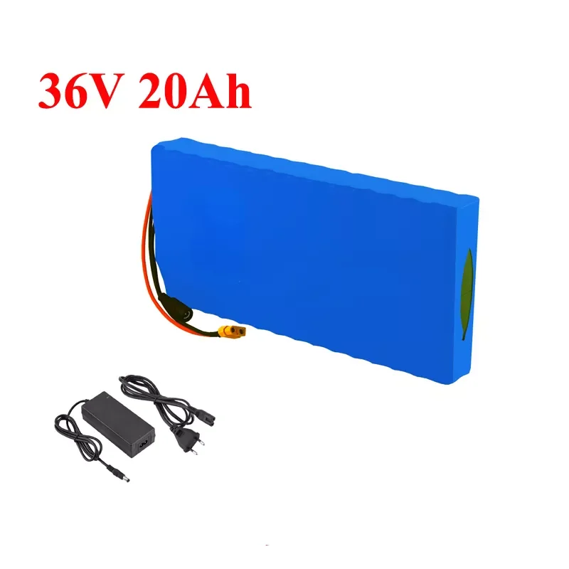 

36V 20Ah 18650 Lithium Battery Pack for 1000W Electric Bike Battery with Electric Bike Battery XT60 Plug Optional 42V 2A Charger