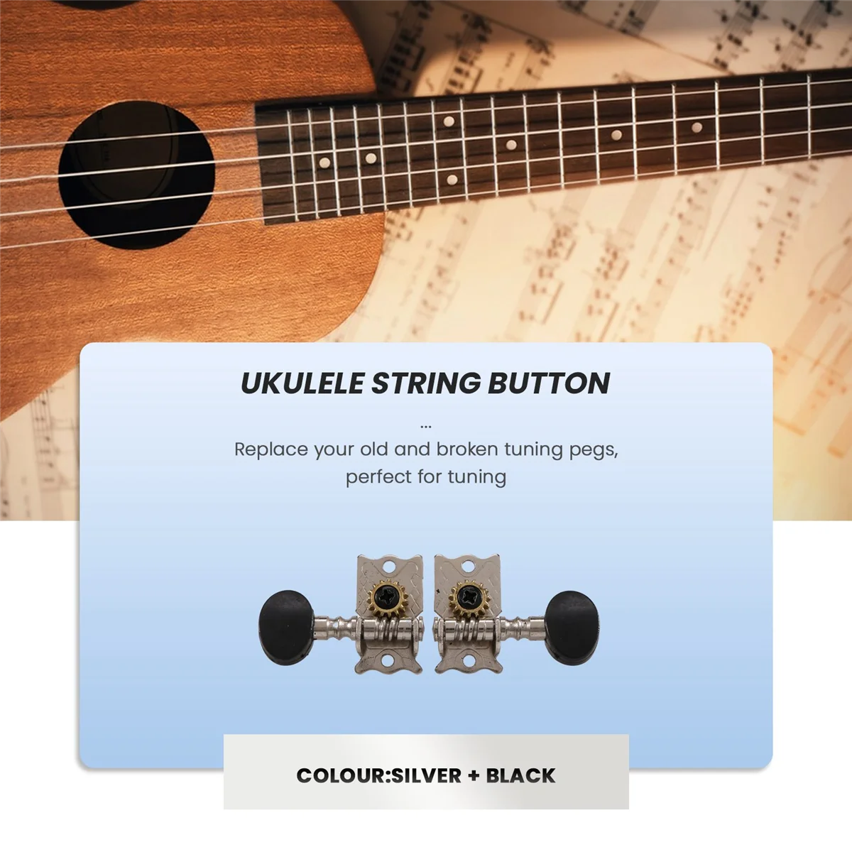 Колышки для тюнинга тюнеры машинные головки 2R 2L 4-струнной укулеле запчасти