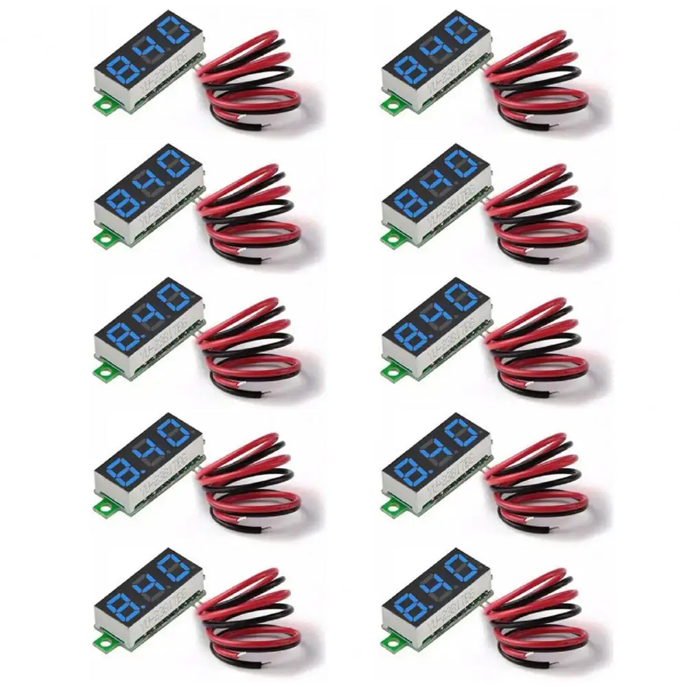 

Высококачественный тестер напряжения, Прочный Компактный измеритель напряжения, двухпроводной цифровой вольтметр 0,28 дюйма