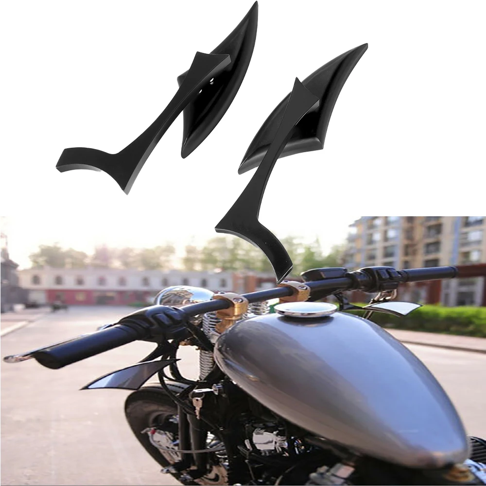 

Universal lâmina da motocicleta espelhos retrovisores para harley dyna sportster softail touring glide rua xl 1200 883 electra g