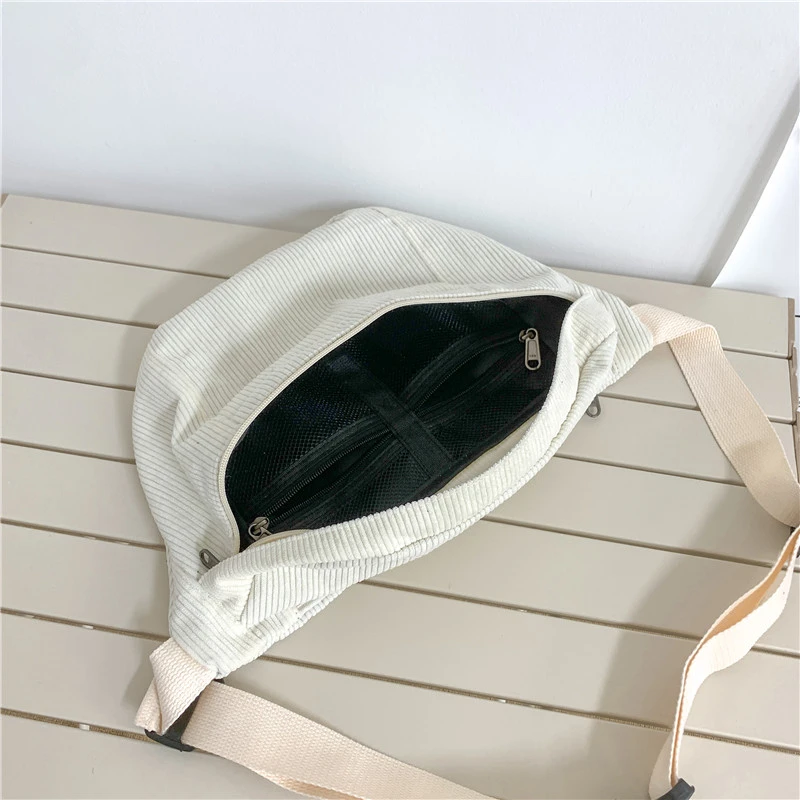 Модные трендовые поясные сумки вельветовые дамские для телефона уличные в стиле