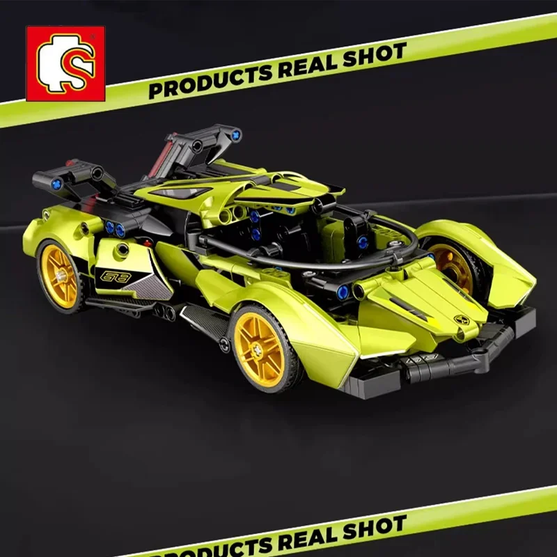 Конструктор-головоломка SEMBO Storm модель спортивного автомобиля равномерная копия