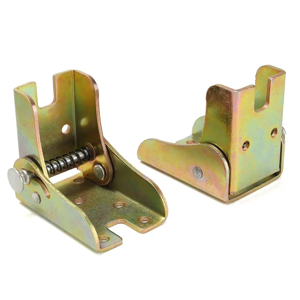 

10pcs Iron Hinge Table Leg Folding Bracket Notebook Table Chair Table Self-Locking folding Foot Hinge Furniture Hardware