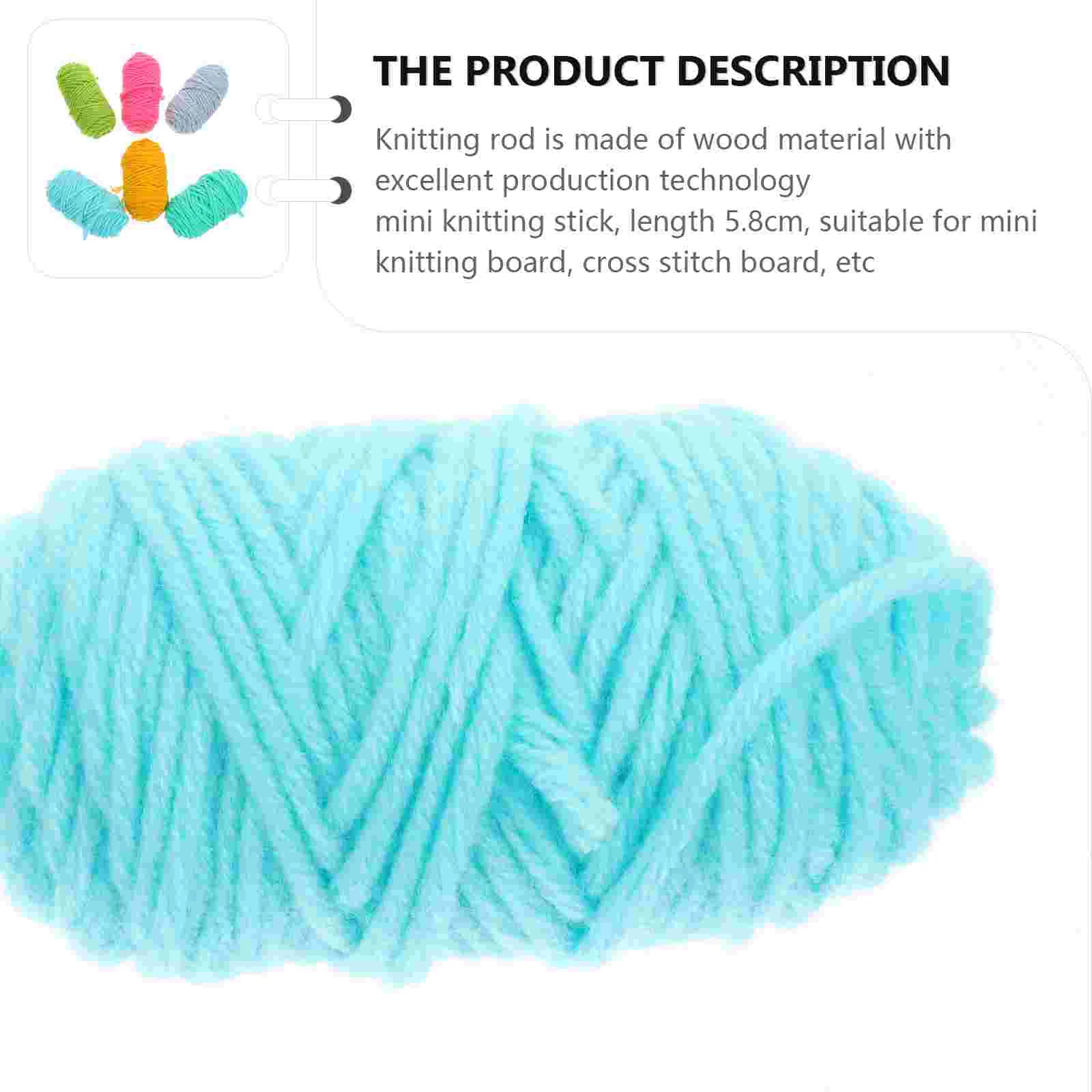 20 шт. мини-иглы деревянные спицы стержни брошь материал сделай сам вязаные