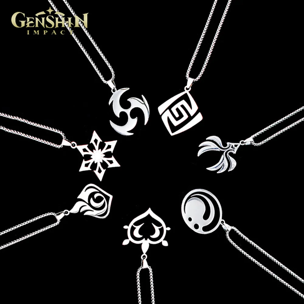 Ожерелье из нержавеющей стали в стиле панк с 7 элементами