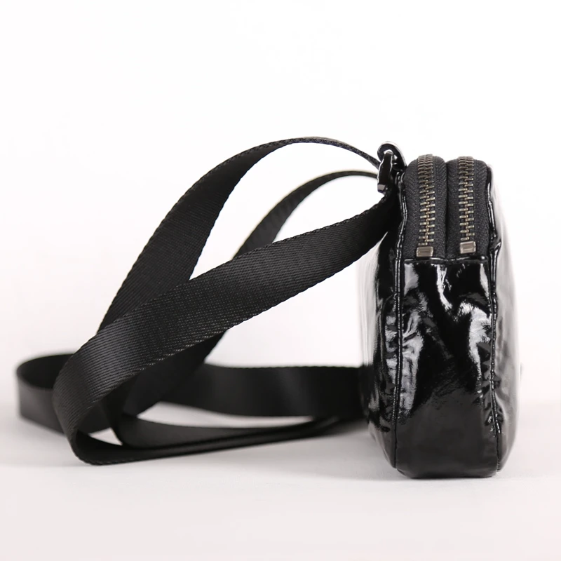 Маленькая сумка-мессенджер из овечьей кожи Высококачественный простой ранец