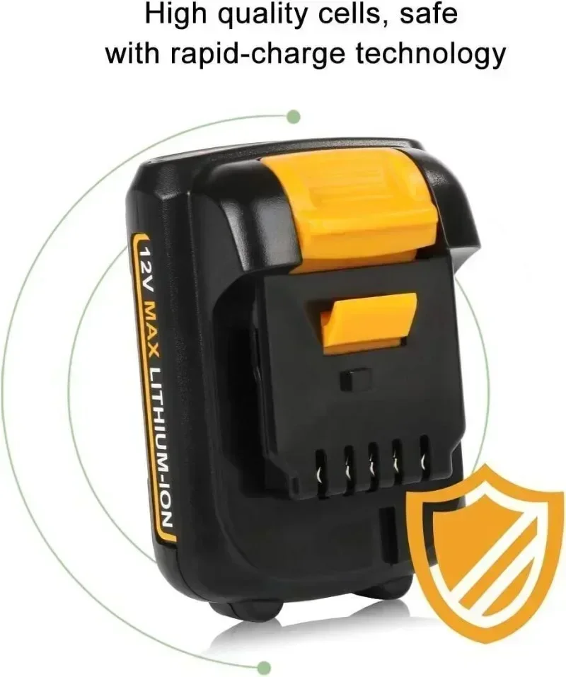 Литиевая батарея 10 8 В/12 В 3 0 Ач 6 макс. 12 для Dewalt DCB127 DCB120 DCB119