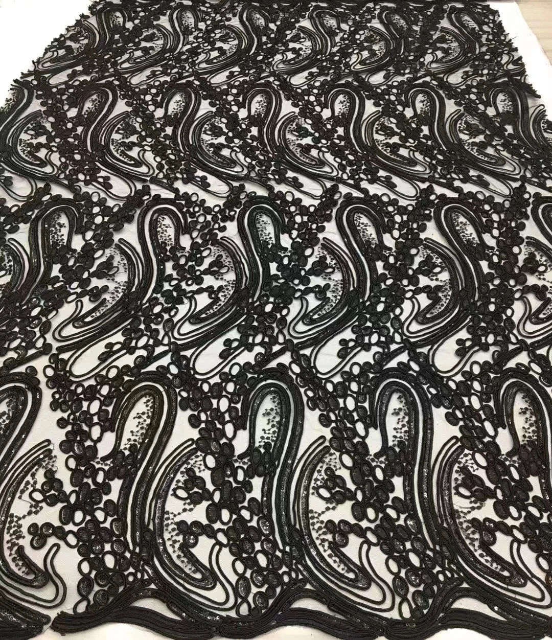 Роскошная кружевная сетчатая ткань rench с бусинами и блестками роскошное вечернее