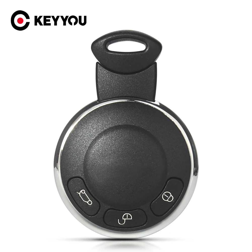 

KEYYOU 3 Buttons Replacement Remote Car Key Shell Case Fob For BMW Mini Cooper R56 Auto Smart Key With Blade Keyless Entry Cover