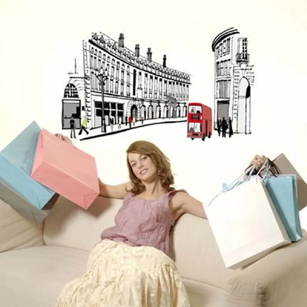 Европейские креативные настенные Стикеры гостиная спальня теплые романтические