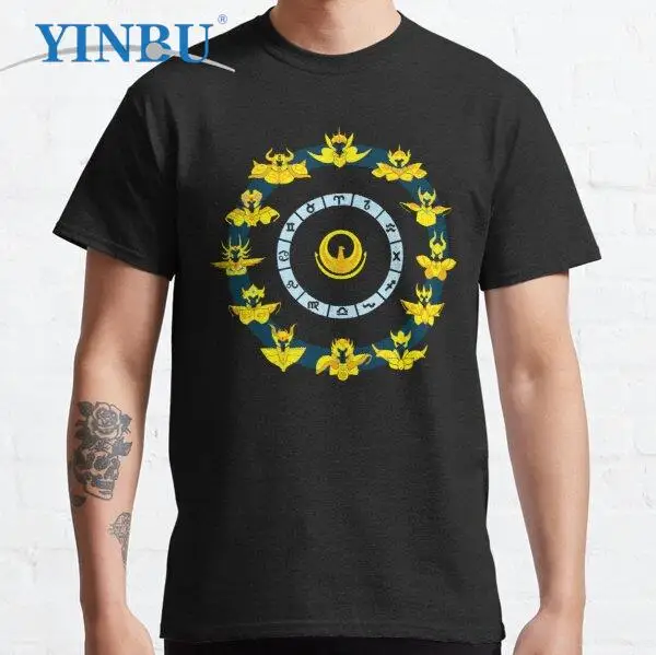 

Gold Armors - Saint Seiya YINBU Brand High quality Men's short Graphic Tee