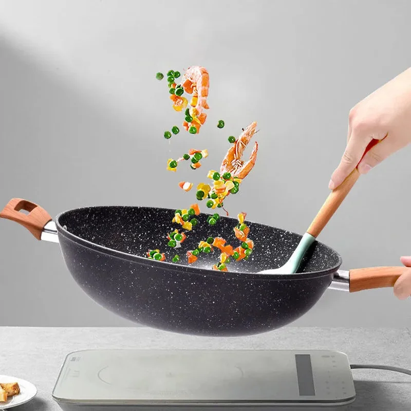 

Frying Pan Non-stick Pan Frying Pan Household Gas Gas Stove Induction Cooker Multi-function Frying Pan Non-stick Pan