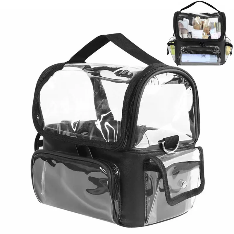 

Женские косметички из ПВХ, рюкзак для инструментов для салона, прозрачная Водонепроницаемая дорожная сумка для хранения волос, аксессуары для парикмахера