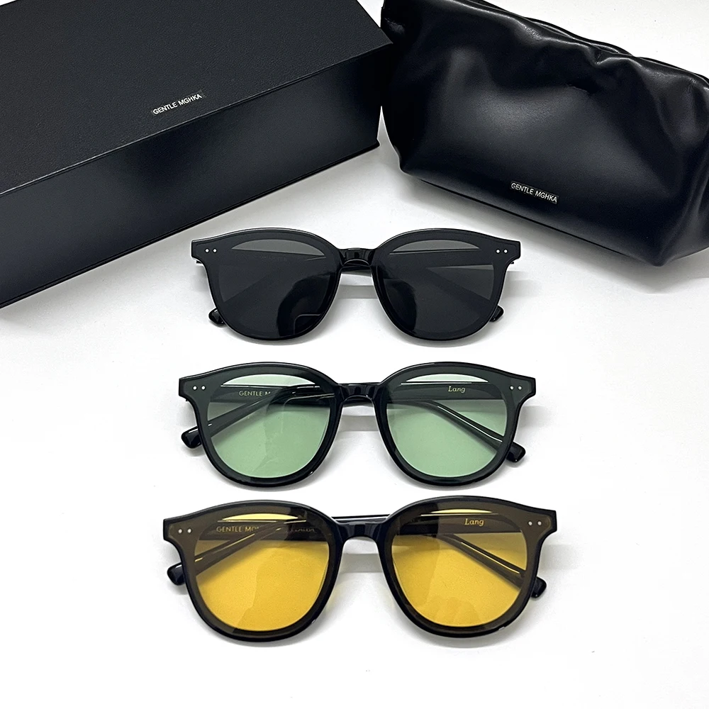 2022 GENTLE Sunglasses Men Women Vintage Small Round Frame Lang Sun Glasses UV400 Lens Fashion brand Sunglasses
