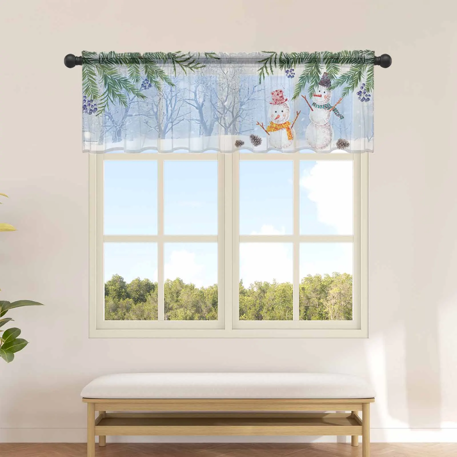 Рождественские растения сосновые ягоды Pinecone Снеговик кухня маленькая тонкая