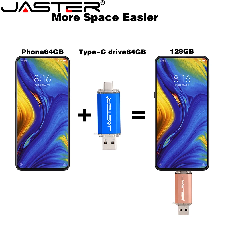 TYPE-C Mobile Phone External Storage 64GB USB Flash Drive Free Logo 32GB Pen Drives Memory Stick 16GB 2.0 Business Gift U Disk images - 6