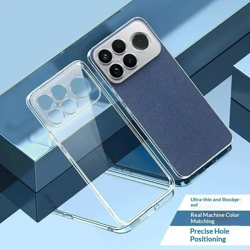 Фото Для XiaoMi POCO F8 Ultra F8 Pro чехол Deluxe гальванический силиконовый прозрачный чехол из ТПУ для POCO F8 Ultra противоударный чехол №2