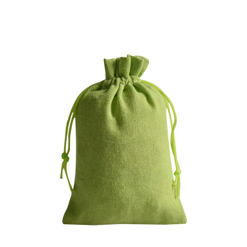 50 шт./лот 10x15 13x18 см регулируемая льняная сумка на шнурке сумки для хранения