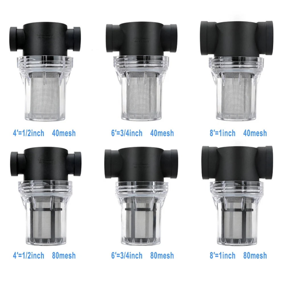 

1/2'' 3/4'' 1'' Garden Watering Hose Filter Agricultural Irrigation Filter Aquarium Fish Tank Pagoda Copper Joint Water Pump