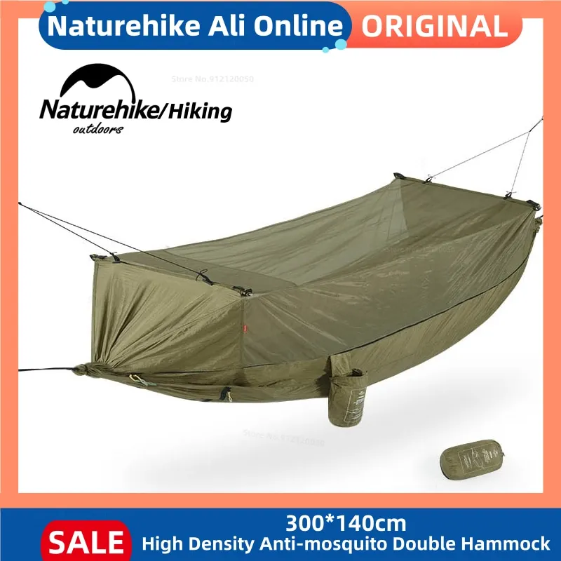 

Naturehike High Density Anti-mosquito Double Hammock Anti-rollover Ultralight Outdoor Camping Hammock Leisure Swing Hammock Dawn