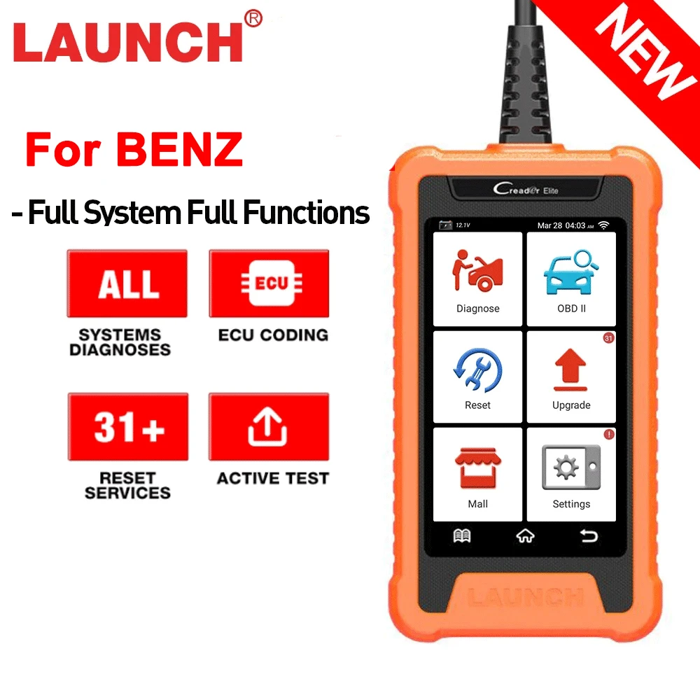 

LAUNCH X431 Elite FOR BENZ Car Professional Full Function Diagnostic Tools Auto OBD1 OBD2 Code Reader Scanner pk X431 V