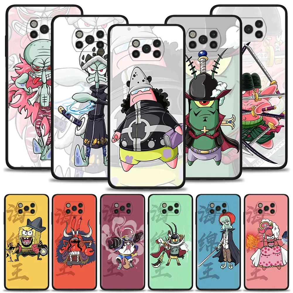 

Funny SpongeBob Patrick Star Cosplay For Xiaomi Poco X3 X4 NFC X3 Pro M3 M4 Pro F1 F3 Case for Mi 12 10T Pro 11T 11 10T Lite 9T