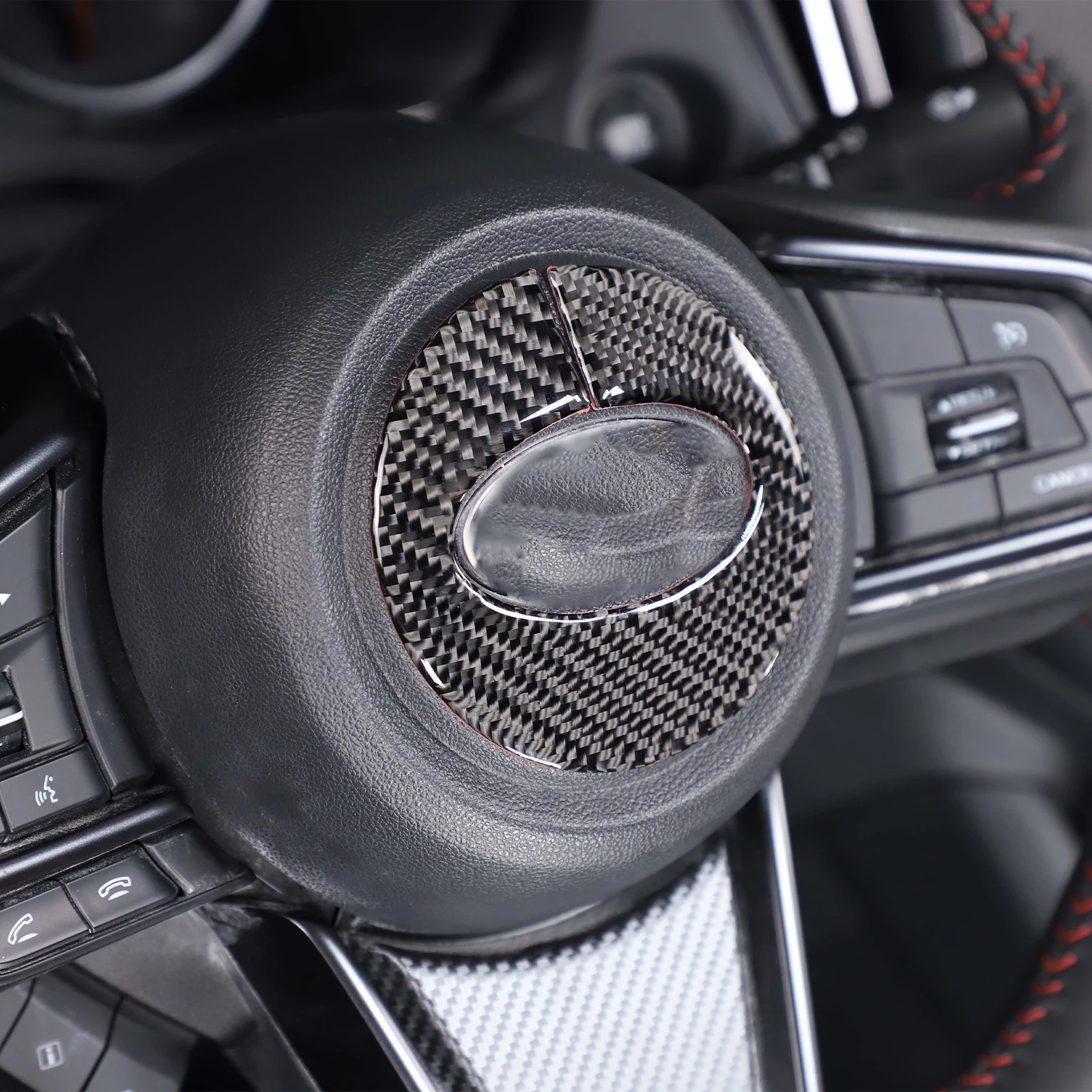 Для Subaru WRX STI LEVORG 2022-2023 мягкое карбоновое рулевое колесо с логотипом кольцо