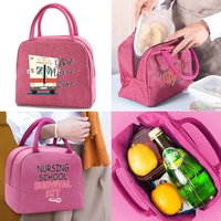 lunch bag organizer children thermal lunch pouch women outdoor picnic food cooler portable packet handbag insulated canvas bags