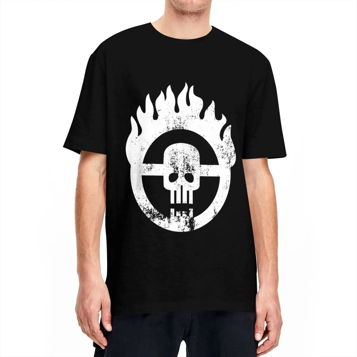 Футболка для пары футболки с черепом Mad Max хипстерская летняя футболка принтом из