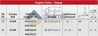 

4148-4149 internal valve valve kit for KANGOO MEGANE LAGUNA TRAFIC MASTER 1.9dci 7,00mm F9Q VIVARI VECTRA 1.9 cdti (8 valve)