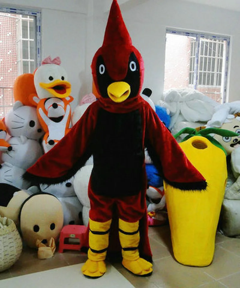 

Red Bird Mascot Costume Suit Cosplay Party Fancy Dress Outfits Advertising Promotion Carnival Halloween Easter Adults Parade New