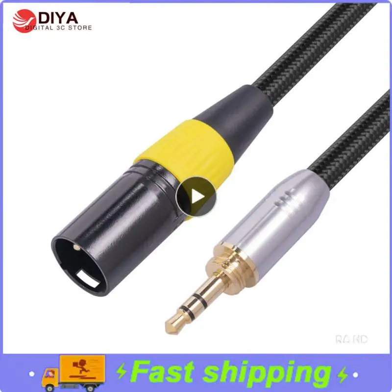 

For The Conversion Of Xlr All Copper Conductor Revolution Connection 3.5mm Plug Audio Cable External Thread Headphone Adapter