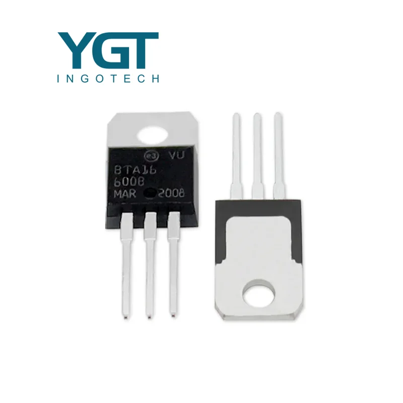 

10pcs BTA16-600B Transistor set BTA16 16A 600V Triac Alternistor TO-220 Logic Level and Standard Triacs Transistors Kit