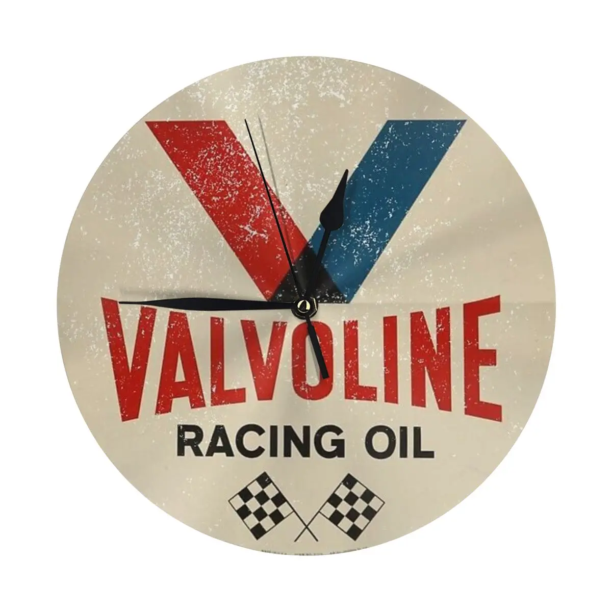 Гоночный знак Valvoline современные простые и настенные часы для кабинета спальни