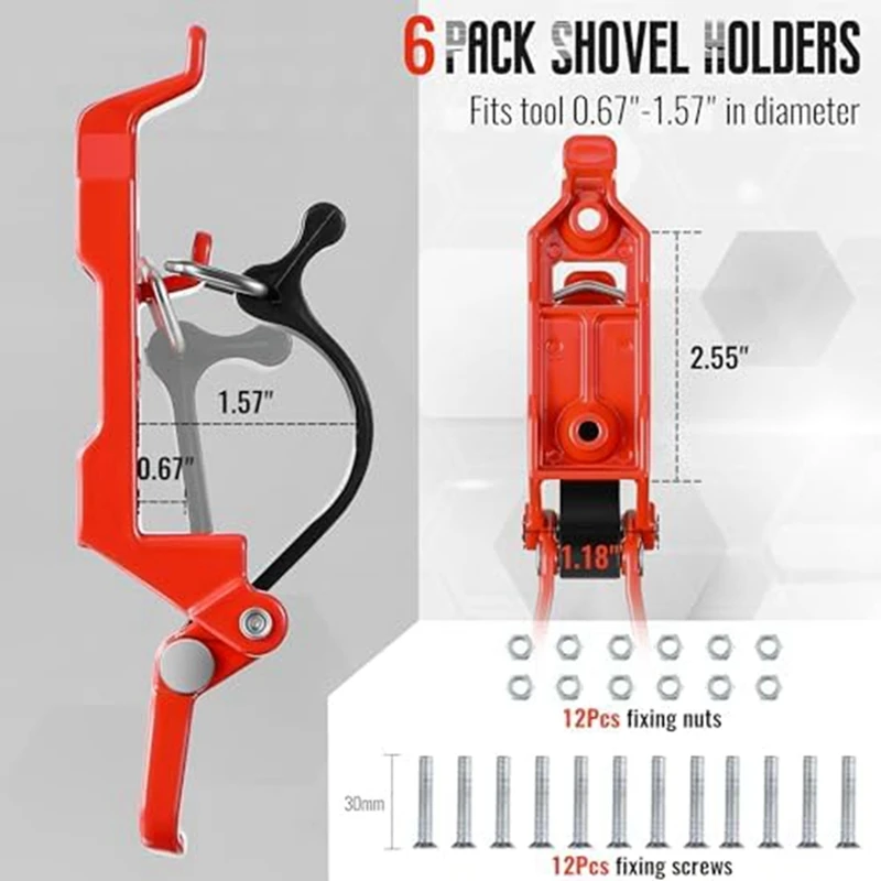 6 шт. держатель лопаты для автомобиля на крышу стойка акселератора автомобильные