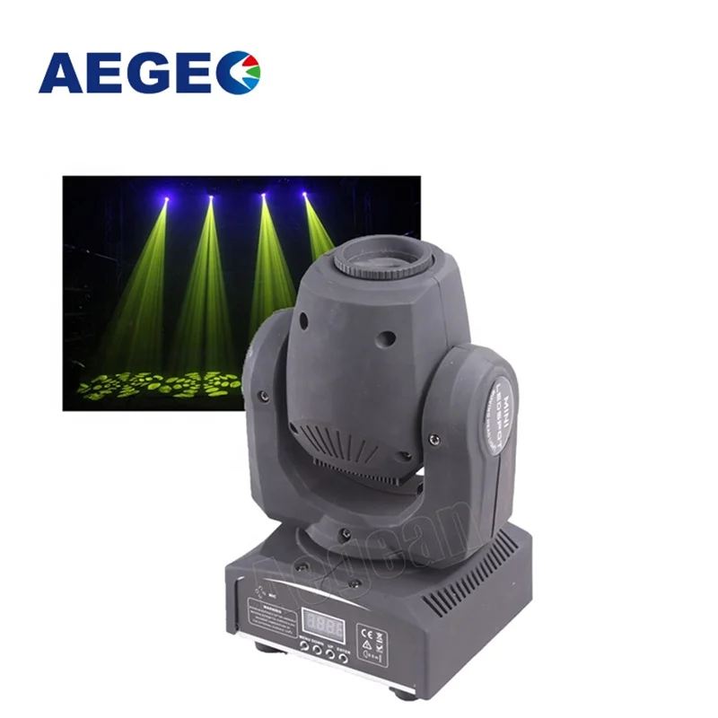 

10W Mini Moving Head Beam DMX Channels Pattern Gobos Color Mixing Led Spot Light For Disco DJ Wedding Party Professional Event