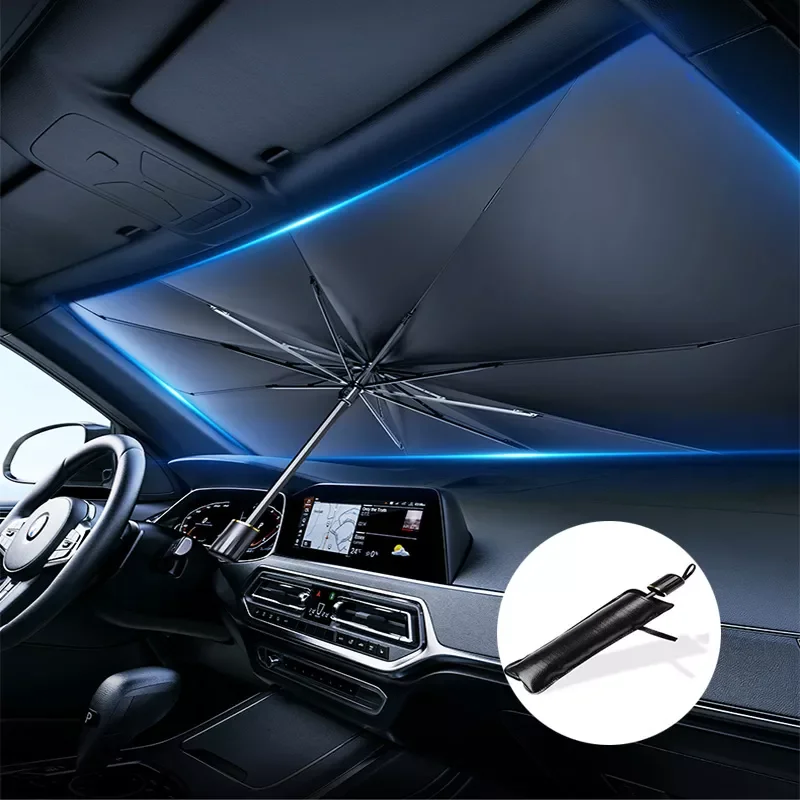 

Sunshade Umbrella-style Front Glass Sunshade Sunscreen Heat Insulation Cloth Car Windshield Sunshade Car Umbrella Shade