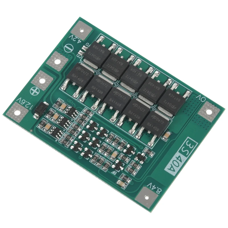 

3S 40A Bms 11.1V 12.6V 18650 Lithium Battery Protection Board with Balanced Version for Drill 40A Current