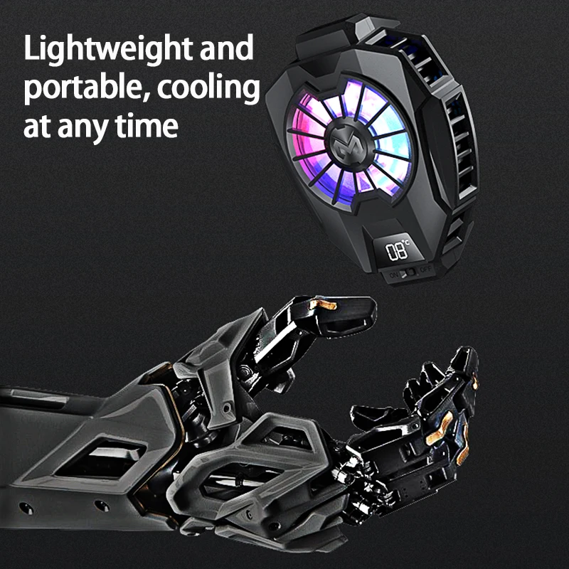 MEMO DL05 Mobile Phone Cooler For Cellphone Cooling Fan Radiator For PUBG Game Cool Heat Sink For Smartphone Tablet Air Cooler